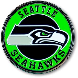 Seattle Seahawks Green and Black Wall or Car Art 3-D Emblem